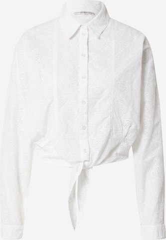 GUESS - Blusa 'TINA' em branco: frente