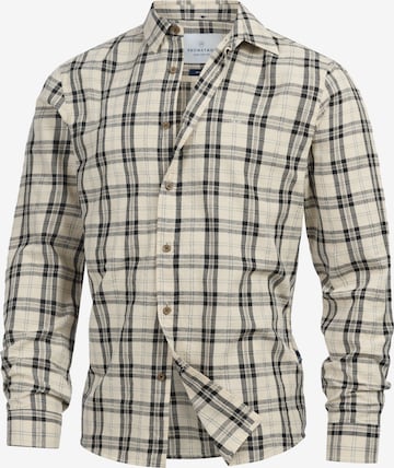 Kronstadt Regular fit Zakelijk overhemd 'Kiefer' in Beige: voorkant