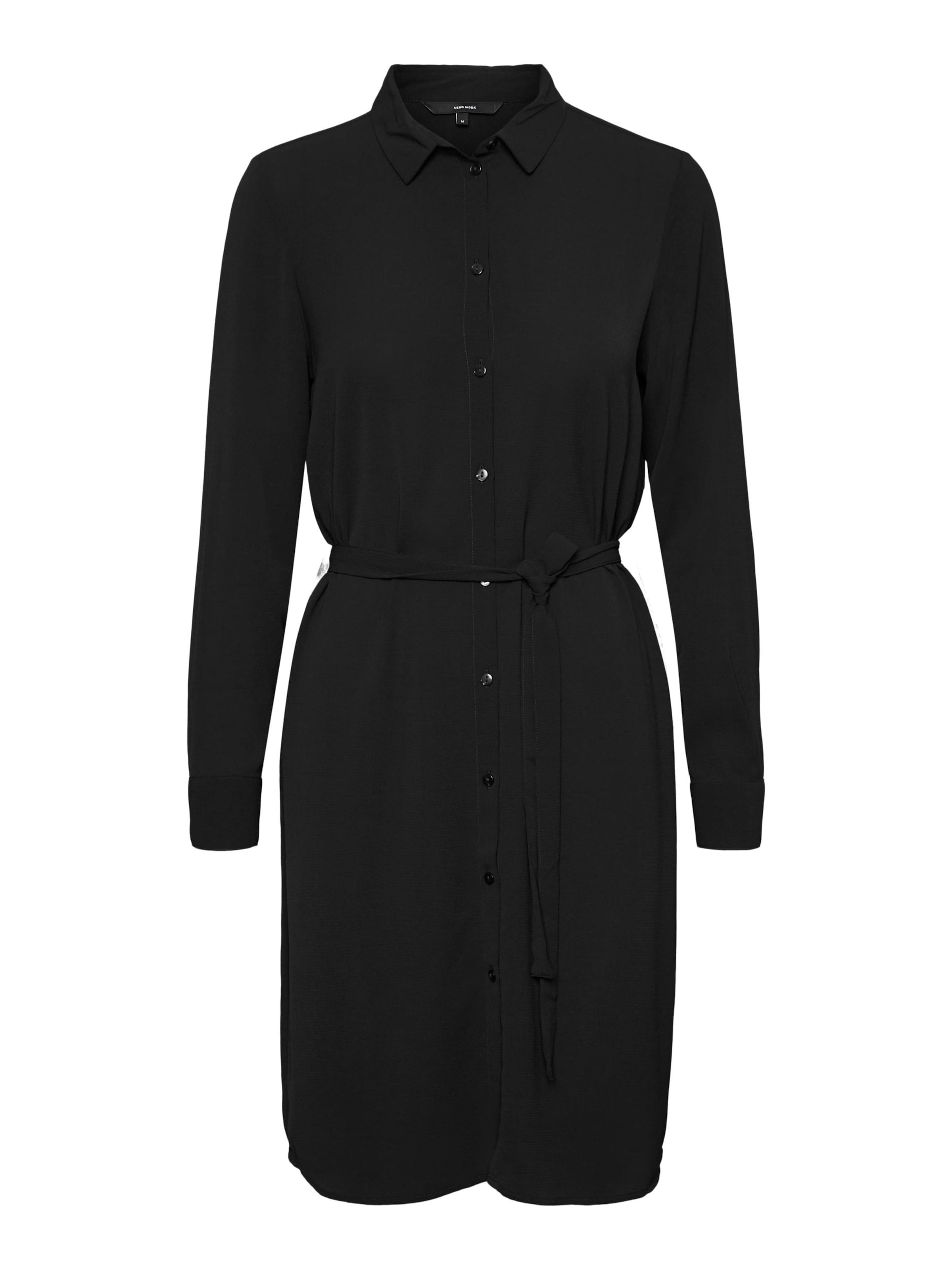 Robe-chemise 'Saga' Vero Moda Tall en noir : devant