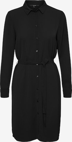 Vero Moda Tall Košilové šaty 'SAGA' – černá: přední strana