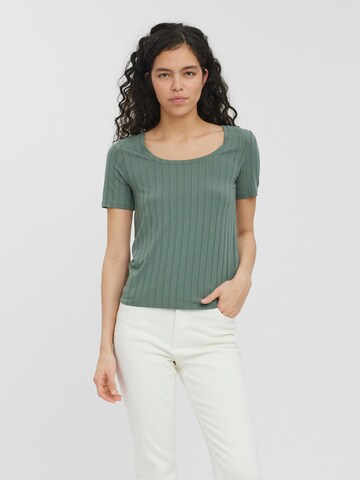 VERO MODA T-Shirt 'Maggi' in Grün: Vorderseite