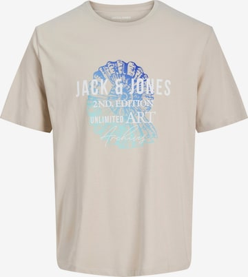 JACK & JONES Shirt in Beige: front