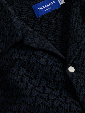 JACK & JONES Comfort fit Button Up Shirt 'JORSUMMER LUKE' in Blue