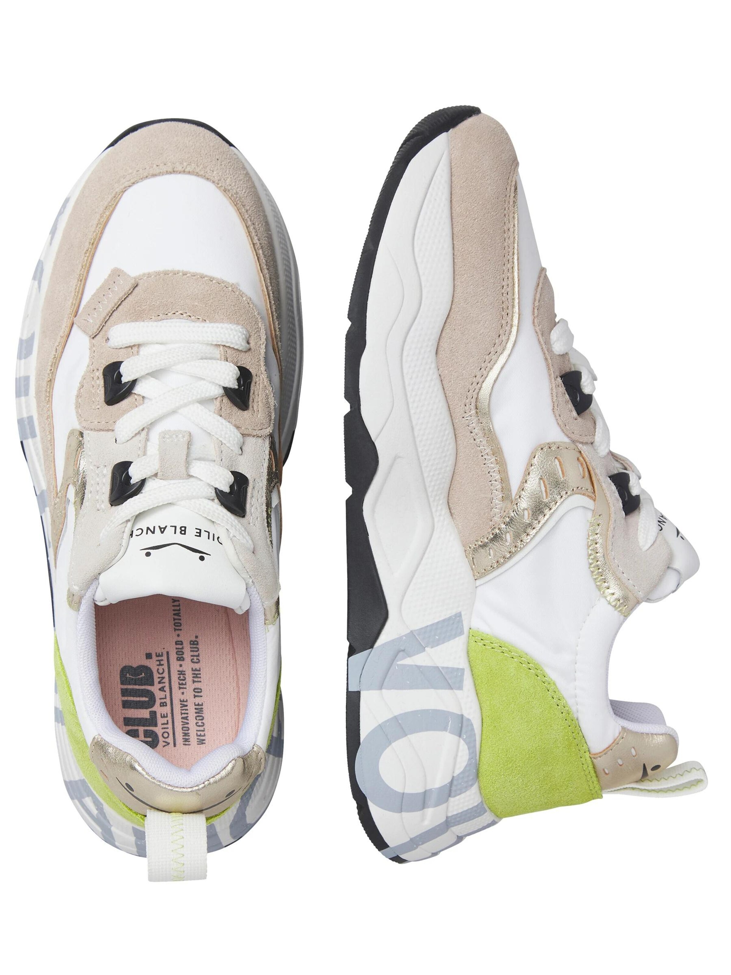 Voile blanche Lace-up shoe 'CLUB105.' in Beige