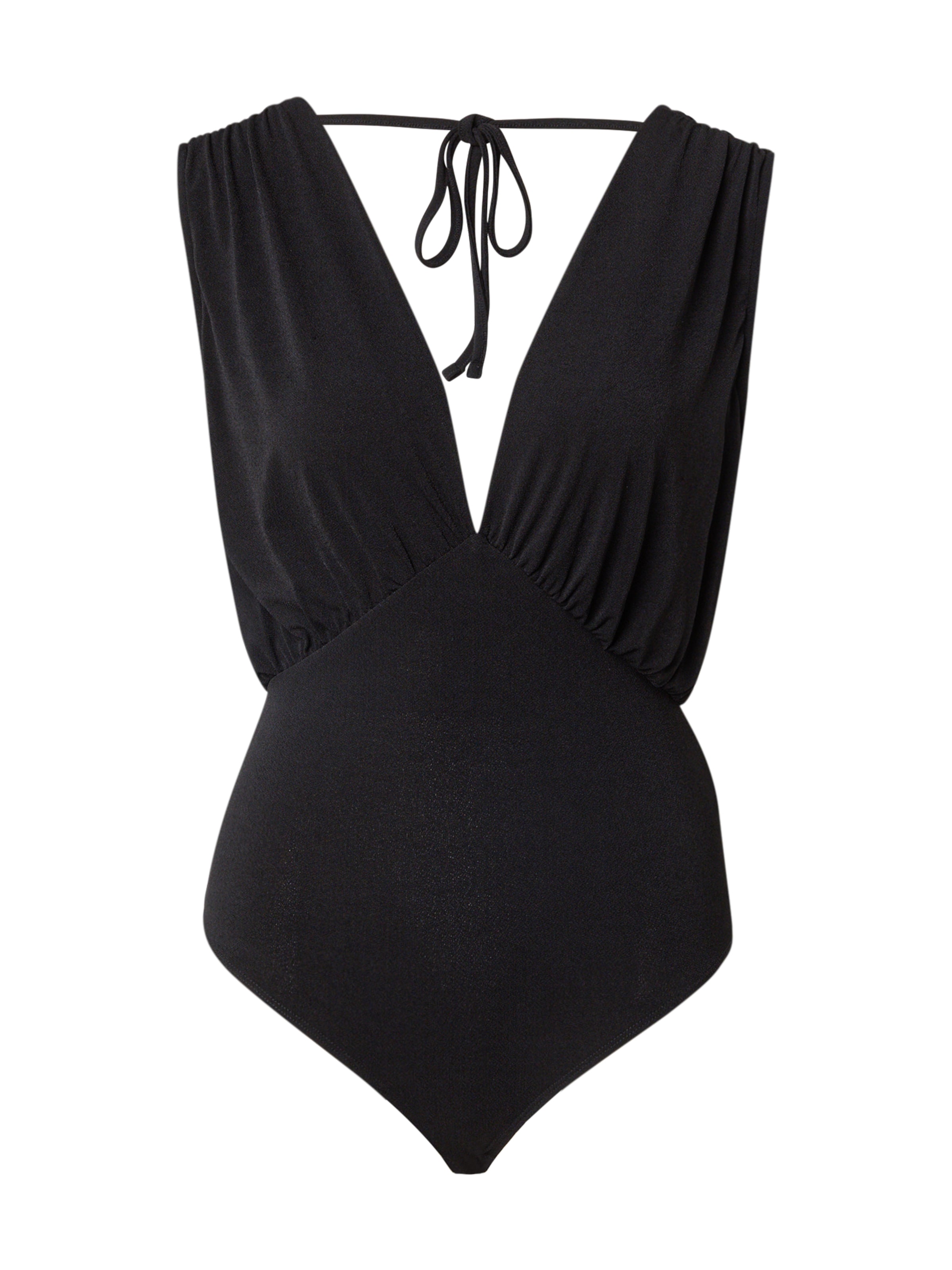 ABOUT YOU Shirt Bodysuit 'Emina' in Black: front