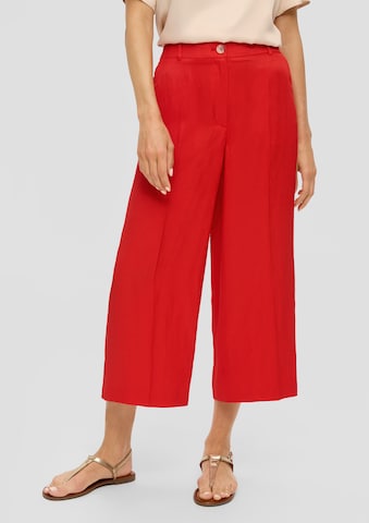 s.Oliver BLACK LABEL Wide leg Pants in Red: front