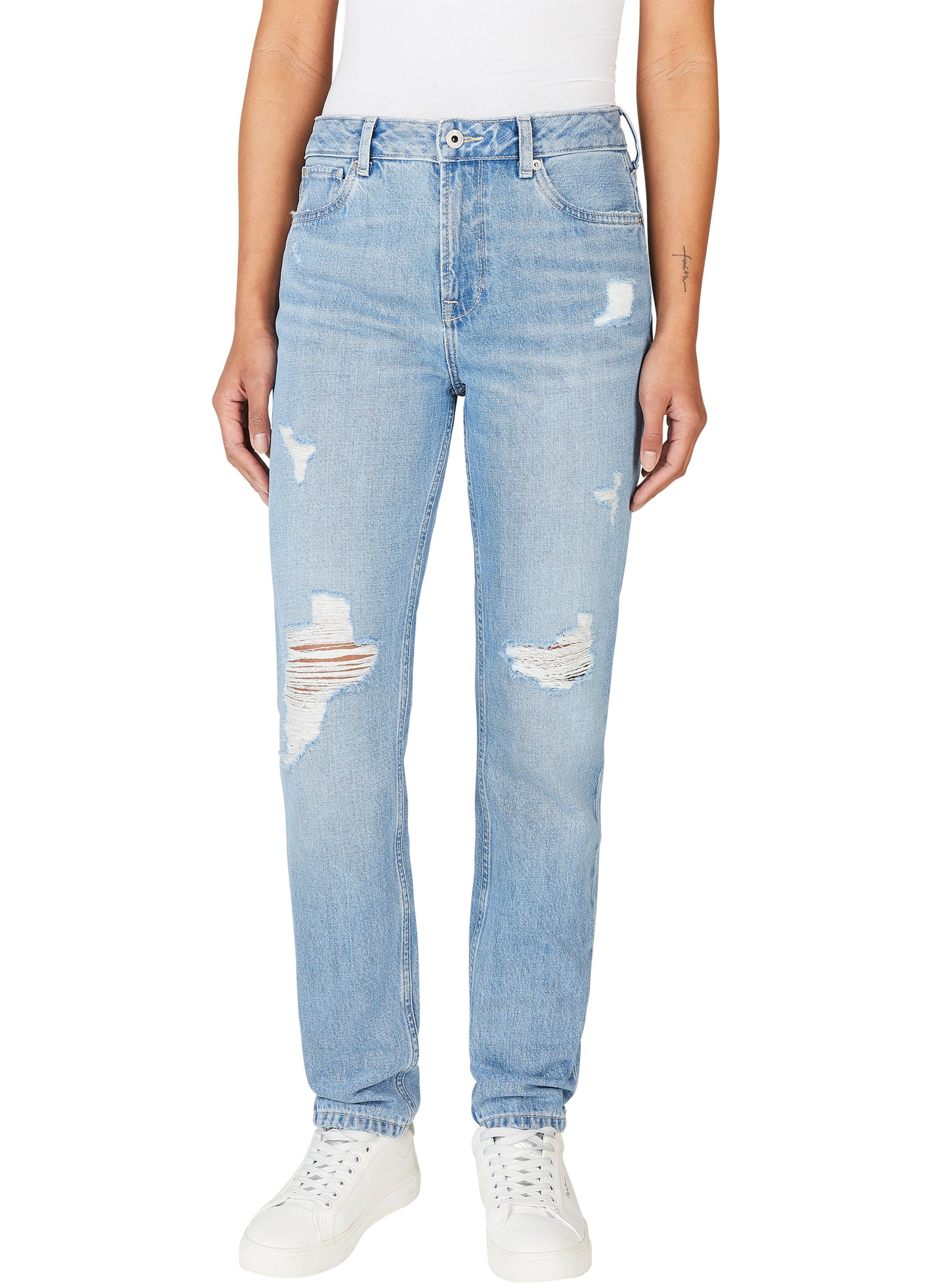 Pepe Jeans Tapered Jeans in Blue: front