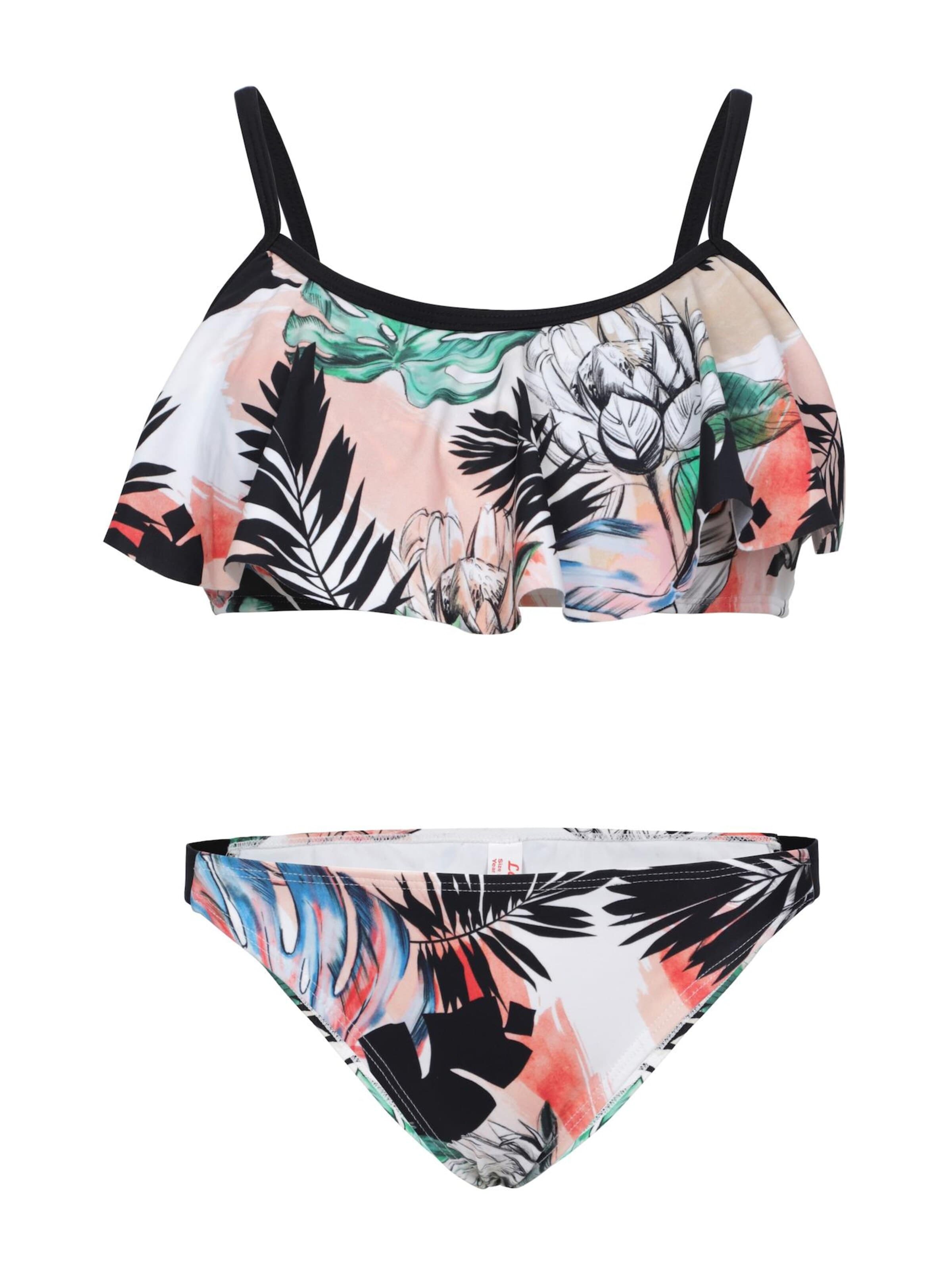 La V Triangel Bikini 'Bikini met volant top' in Oranje: voorkant
