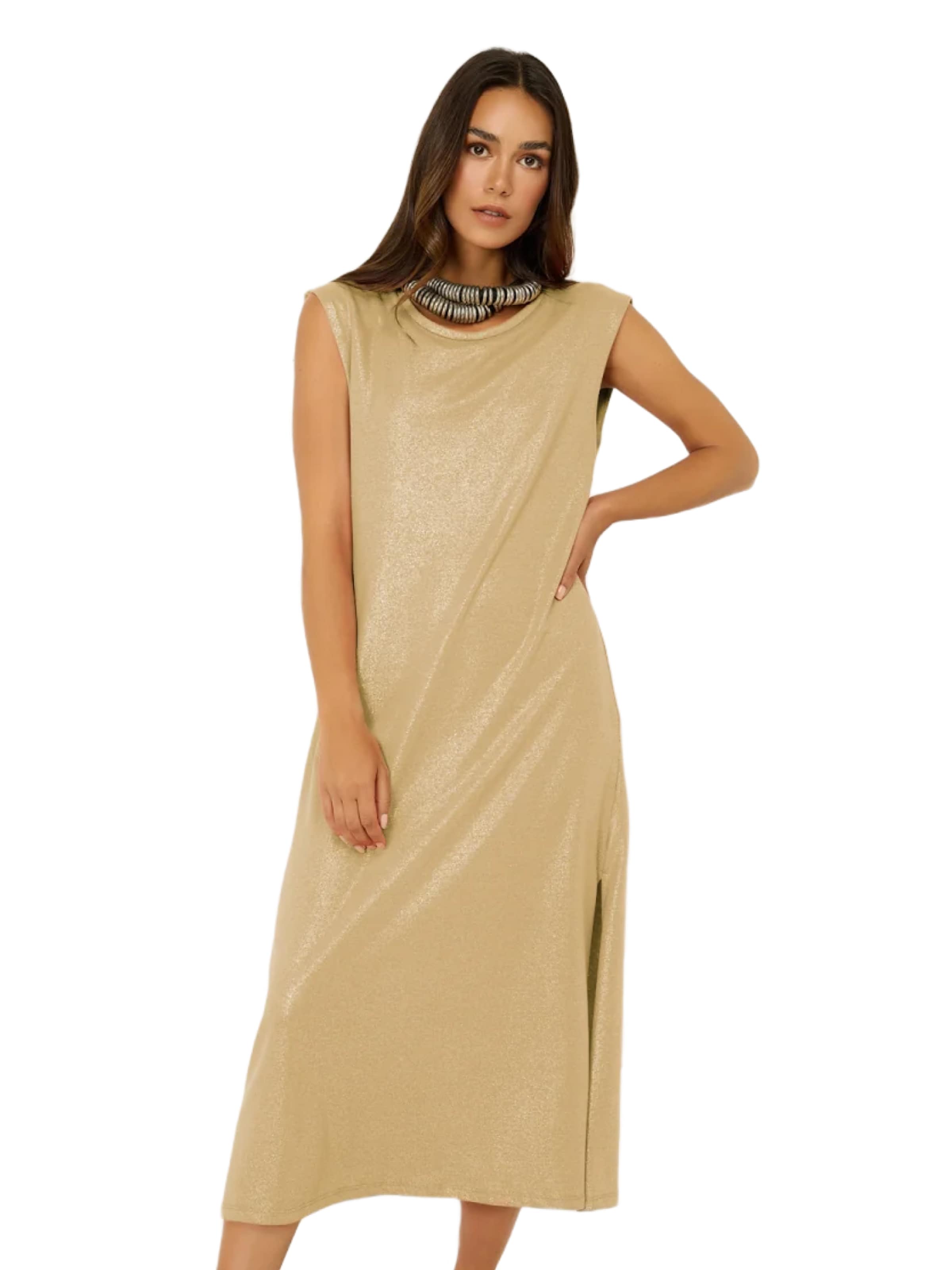 No Matter What Kleid in Beige