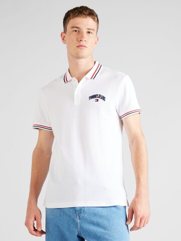 T-Shirt Tommy Jeans en blanc : devant