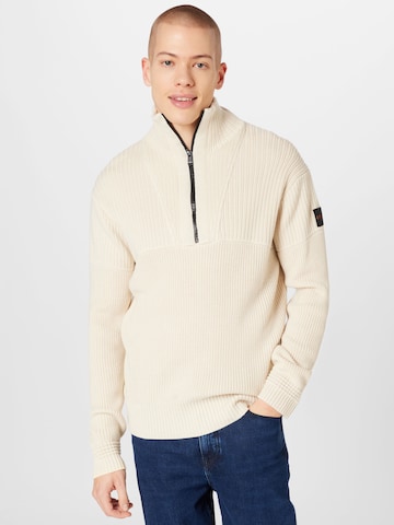 BOSS Pullover  'Atondo' in Beige: predná strana