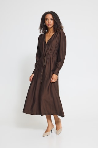 ICHI Dress 'IHEYDIS' in Brown