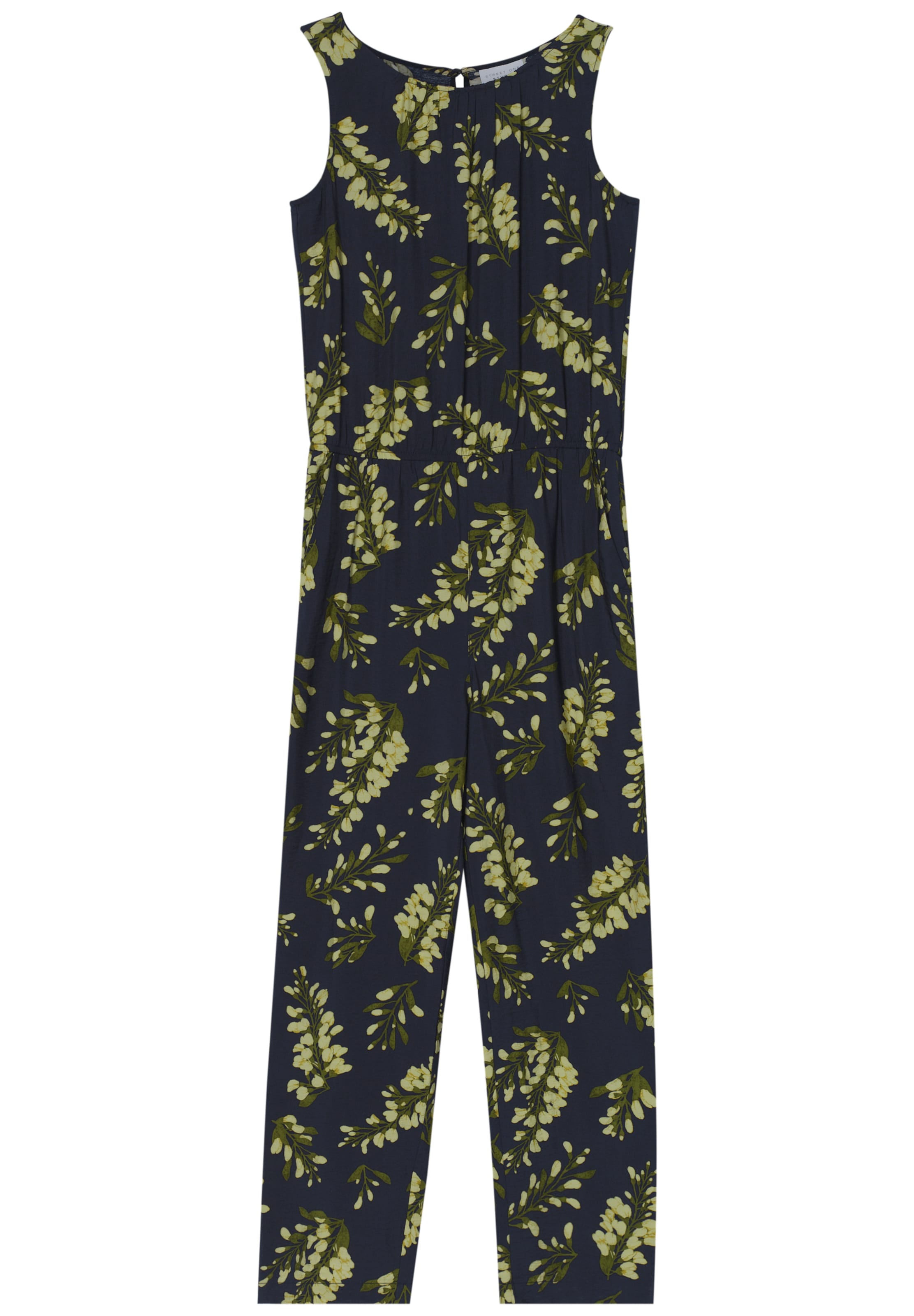 Street One Studio Wide Leg Jumpsuit im Casual Fit in Blau: Vorderseite