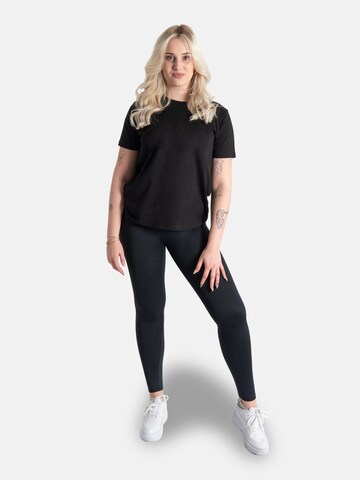 Maglietta 'Leafletic Women's Short Sleeve T-Shirt' di LEAFLETIC in nero: frontale