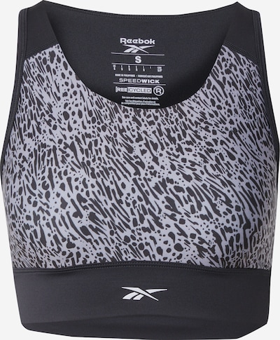 Reebok Sportski grudnjak u svijetlosiva / crna / bijela, Pregled proizvoda