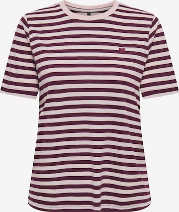 ONLY Shirt 'ONLHAPPY' in Lila: voorkant