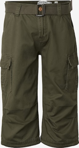 INDICODE JEANS Normalny krój Bojówki 'INColos' w kolorze zielony: przód