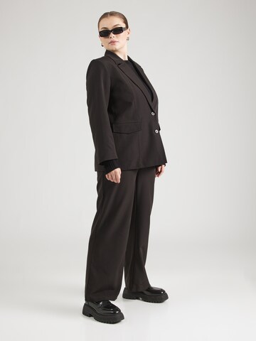 EVOKED Wide leg Chino 'VIIVY' in Zwart