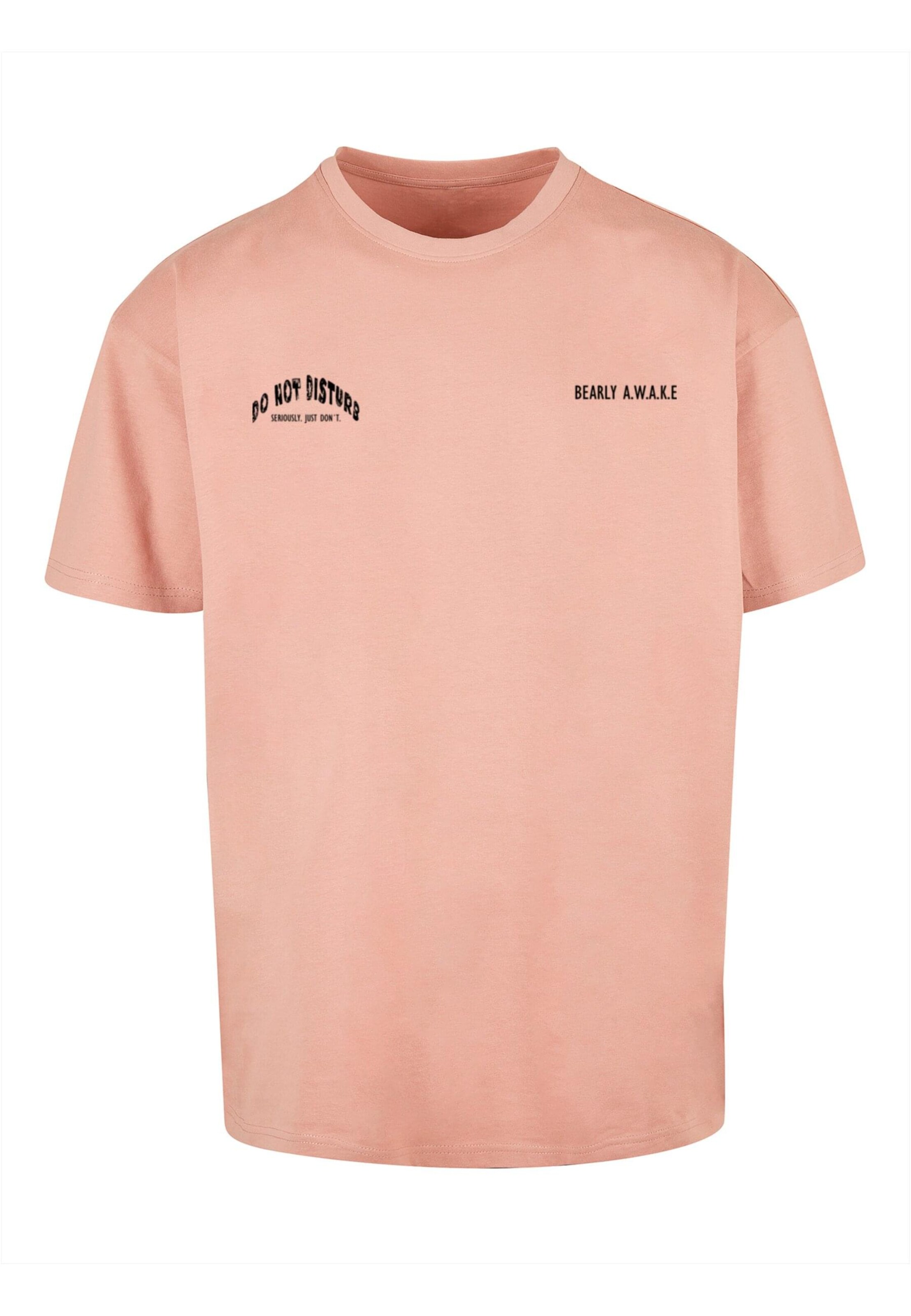 Merchcode Tričko 'Barely Awake' – oranžová: přední strana