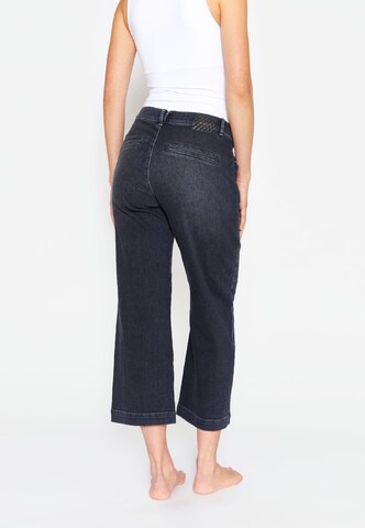 ÆNGELS Wide Leg Culotte Jeans in Grau