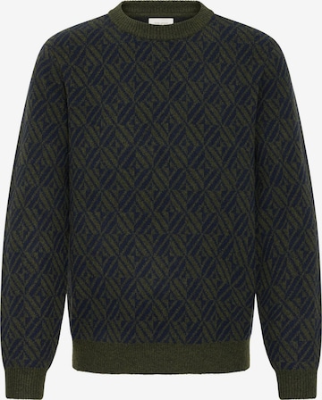 BLEND - Jersey 'BHBrono ONeck Knit' en verde: frente