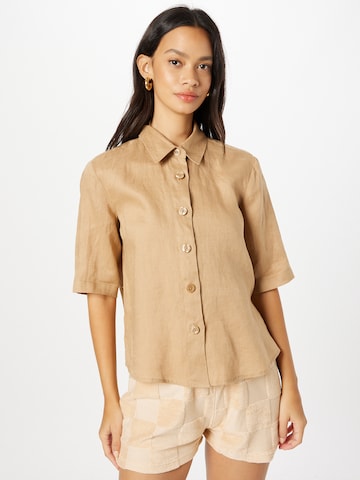 UNITED COLORS OF BENETTON Blouse in Brown: front