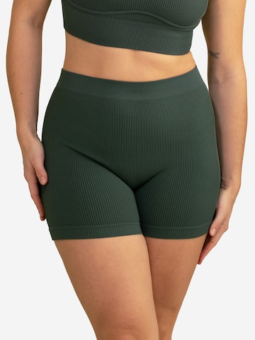 Skinny Pantaloni 'Freeda' di SugarShape in verde: frontale