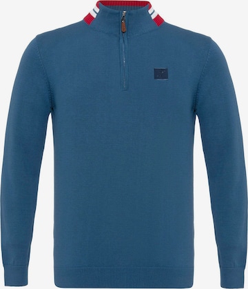 Pulover de la Jacey Quinn pe albastru: față