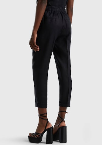 UNITED COLORS OF BENETTON Regular Pleated Pants in Black