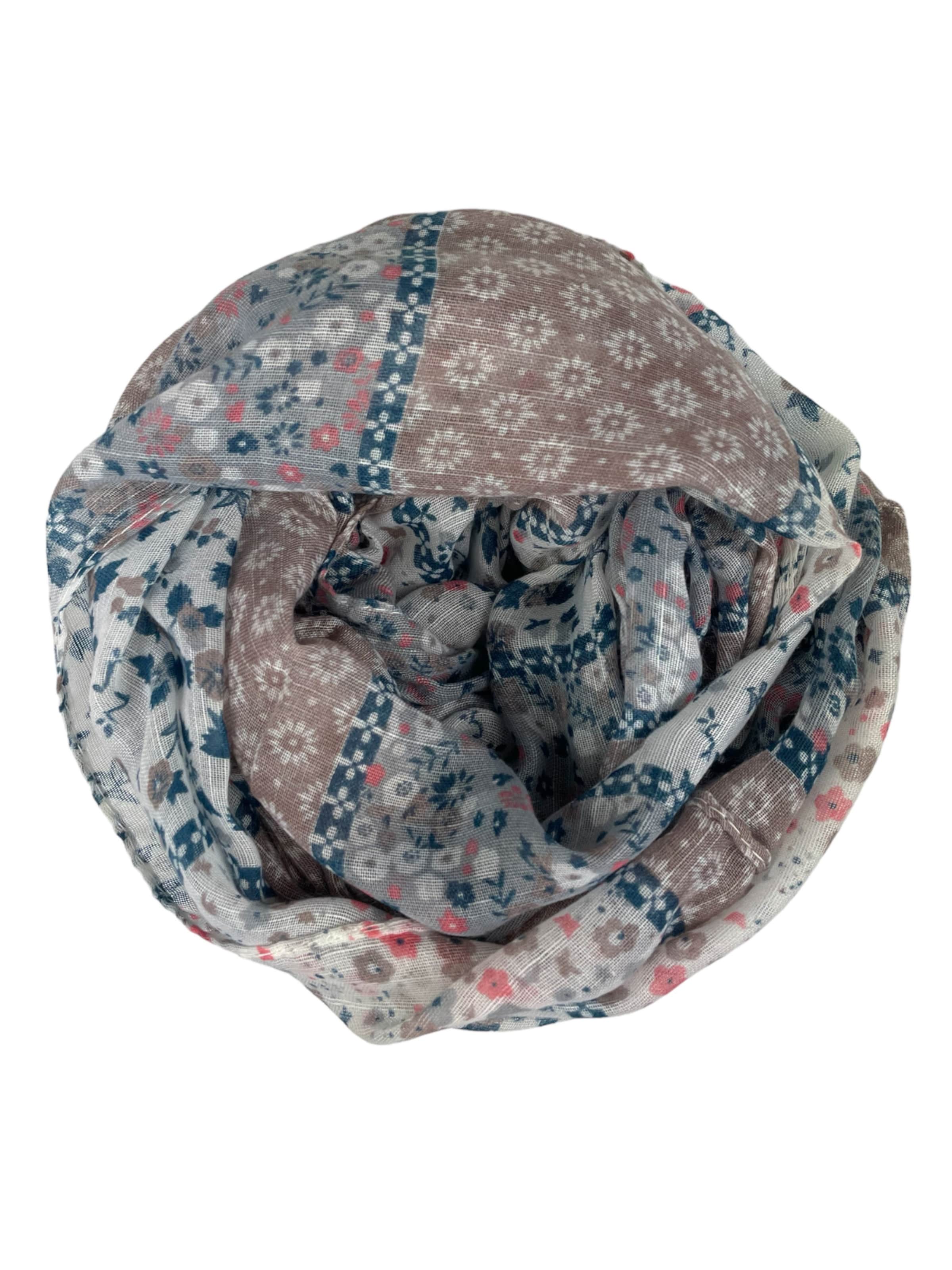 Kumixi Tube Scarf 'Streublümchen' in Beige: front