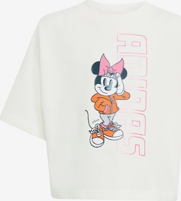 T-Shirt fonctionnel 'Disney Minnie Mouse' ADIDAS SPORTSWEAR en blanc : devant