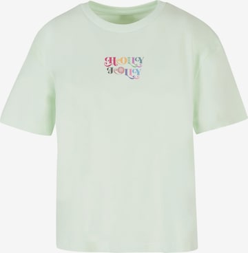 T-shirt 'Christmas Holly Jolly' Merchcode en vert : devant