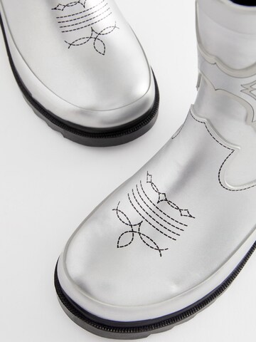 Next Rubber Boots in Silver