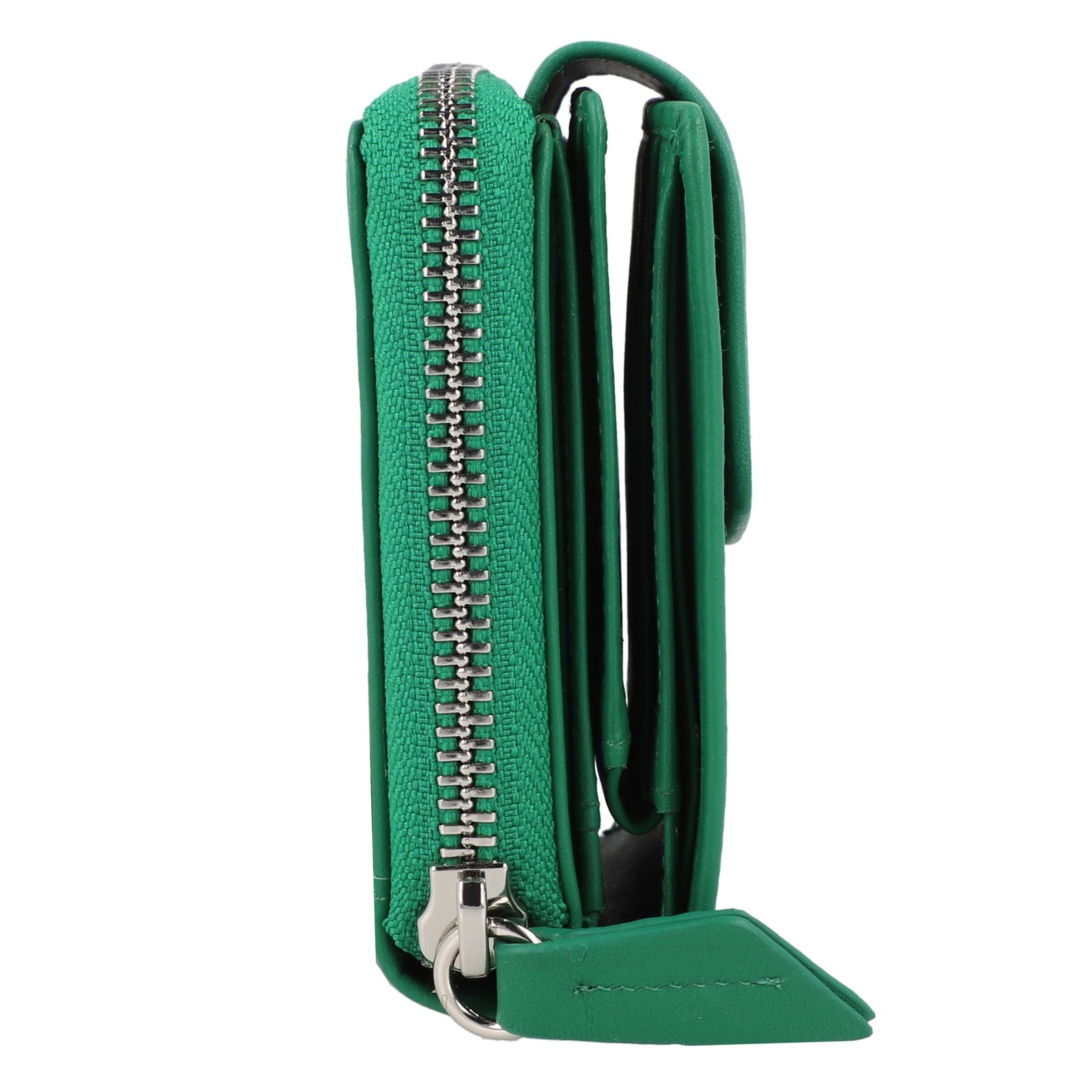Braun Büffel Wallet 'Joy' in Green