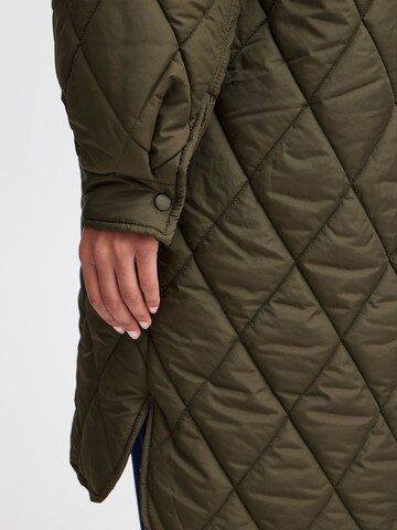 ICHI Between-seasons coat 'Hansa' in Green