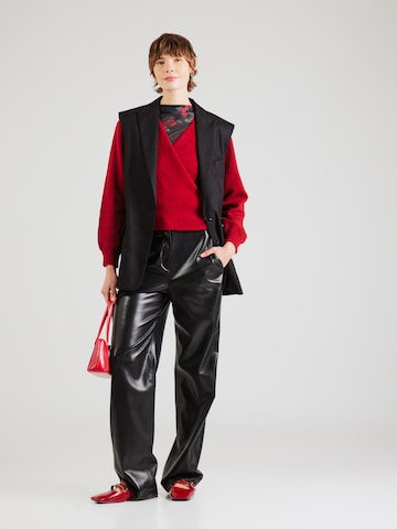 ABOUT YOU Knit Cardigan in Red