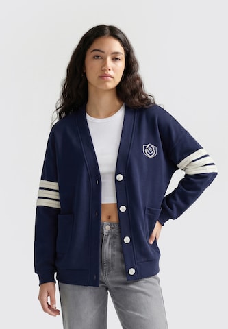 Cardigan MYMO en bleu : devant