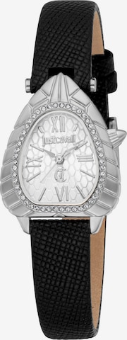 Just Cavalli Analoguhr in Silber: Vorderseite