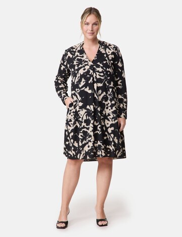SAMOON Blusenkleid in Schwarz