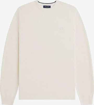 Pull-over 'Fp Piqué' Fred Perry en blanc : devant