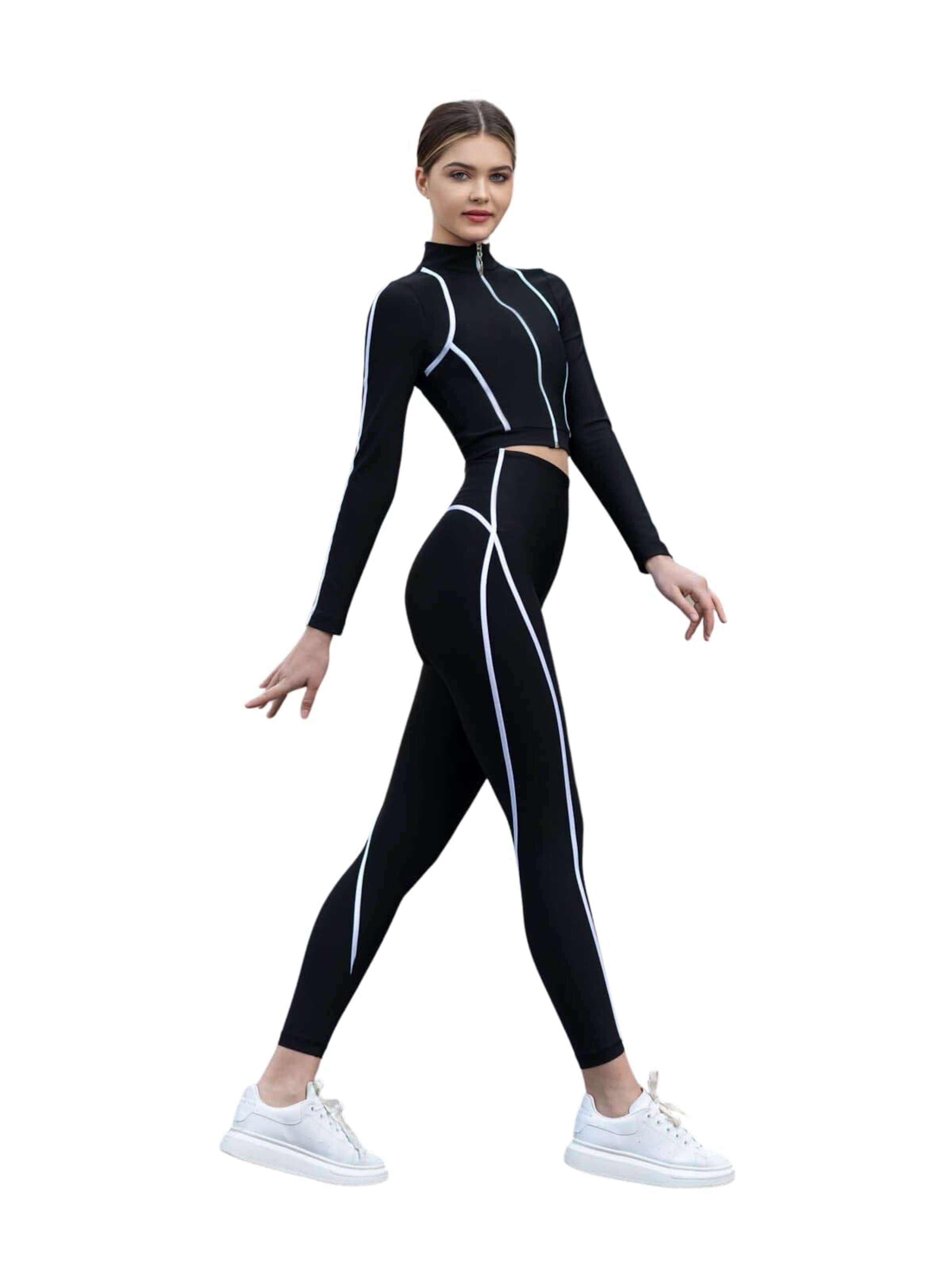 Lismina Slimfit Leggings‌‌ in Schwarz: Vorderseite