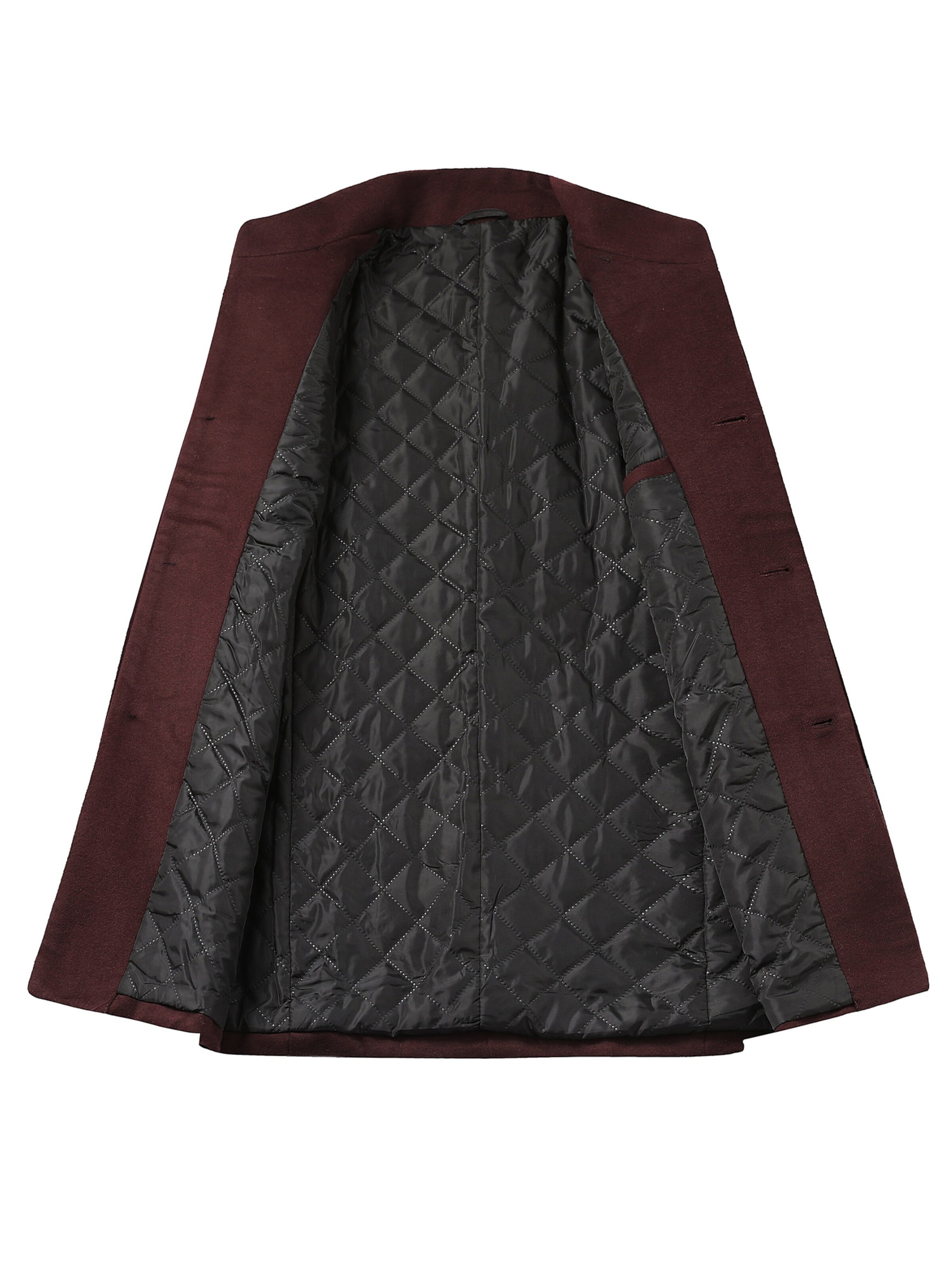 ALLTHEMEN Winter Coat 'Mantelruhe' in Red