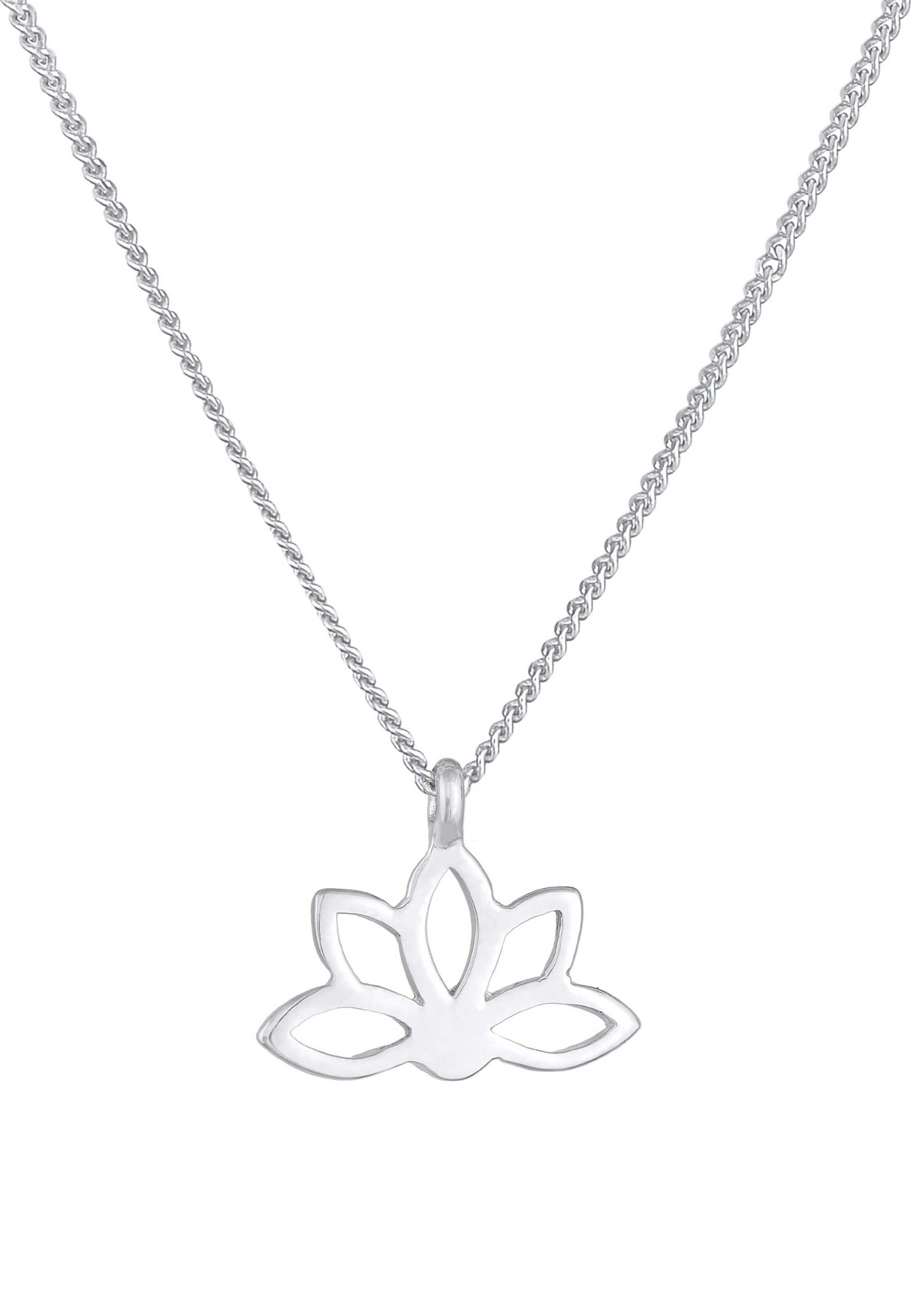 ELLI Kette 'Lotusblume' in Silber