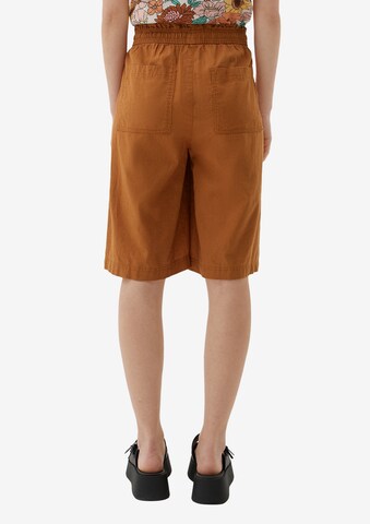 Loosefit Pantalon QS en marron