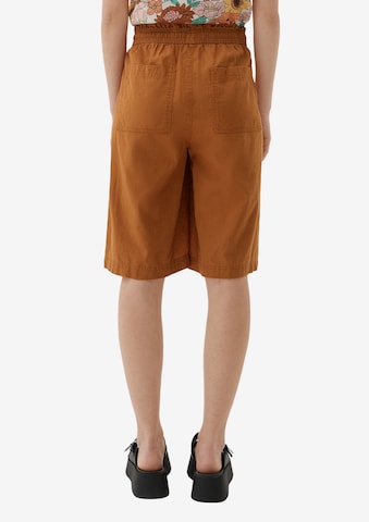 QS - Loosefit Pantalón en marrón