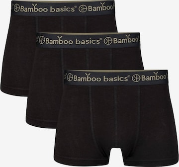 Bamboo basics Boxer shorts in Black: front