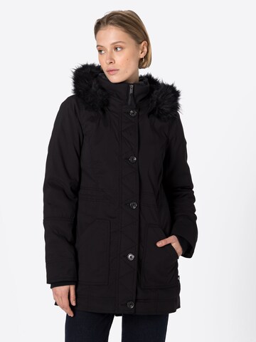 HOLLISTER Winter Jacket in Black: front