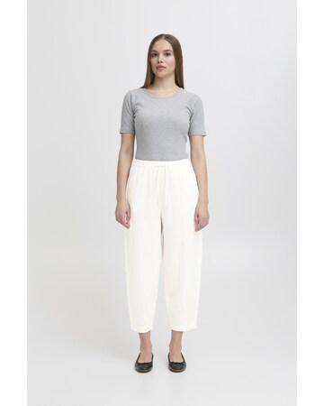 ICHI - Pierna ancha Pantalón 'Linno' en blanco