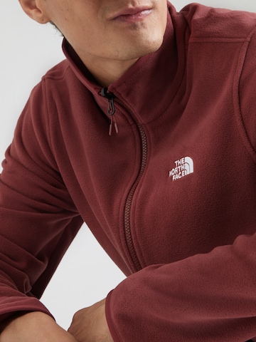 THE NORTH FACE Funkční fleecová mikina 'GLACIER' – červená