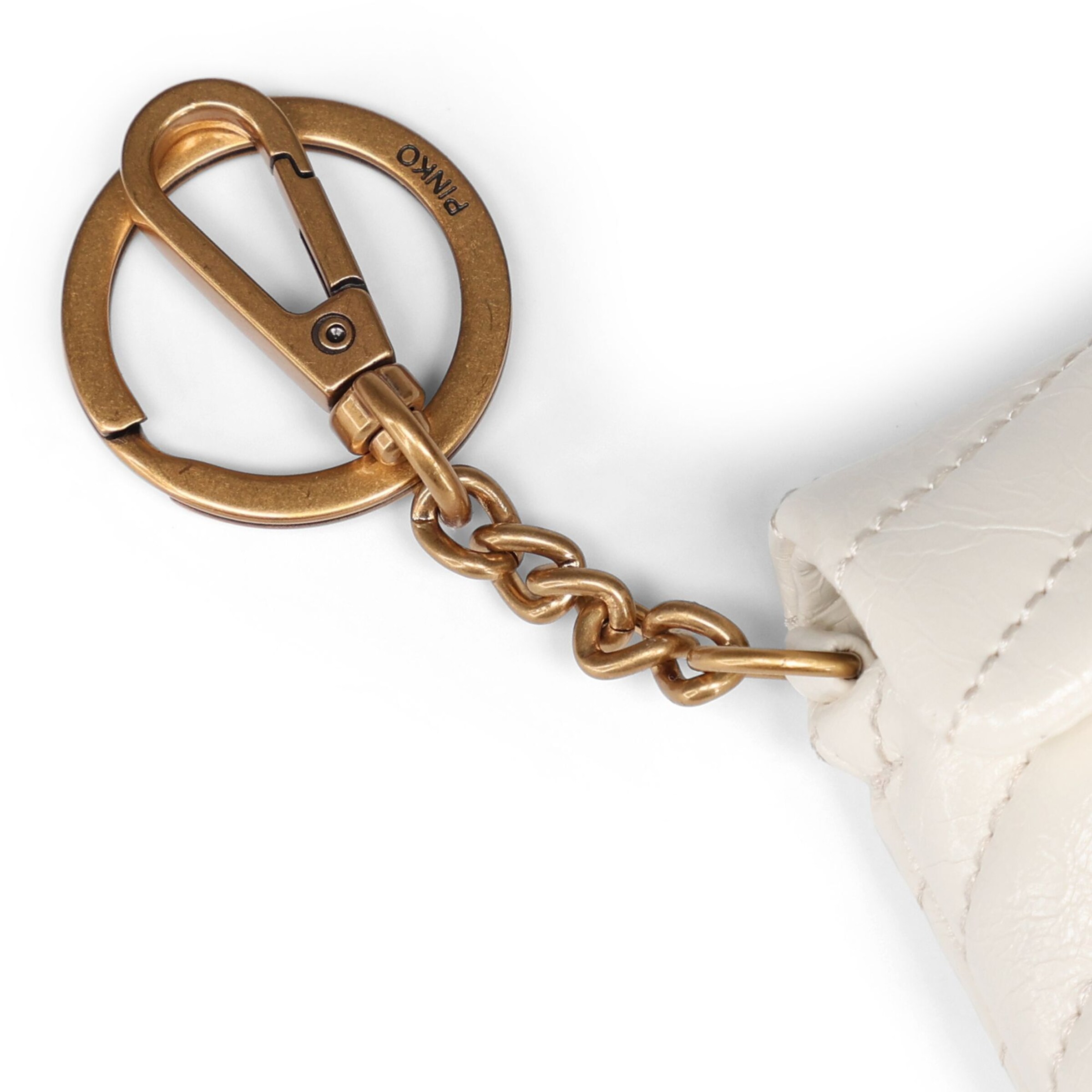 Porte-clés 'Airpods Love' PINKO en blanc